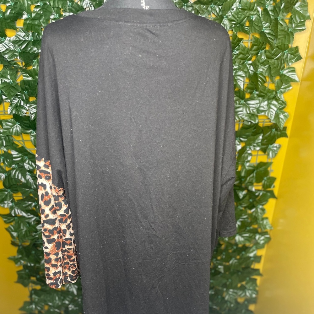 leopard print oversized dress - Picture 4 of 4